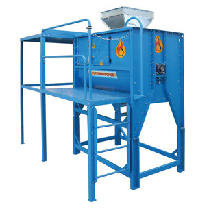 HIMEL Horizontalmischer HOM mit Getriebemotor und Bedienerpodest