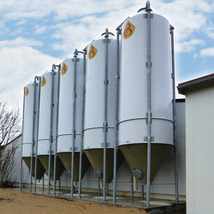 HIMEL GFK Außensilo 5 Stück weiß