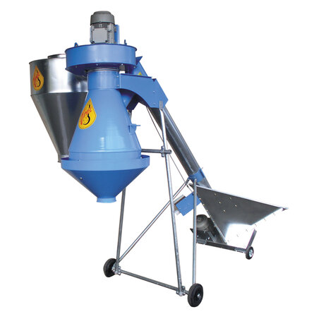 HIMEL Vorreiniger Abladestation mit Zyklon und Fahrwerk