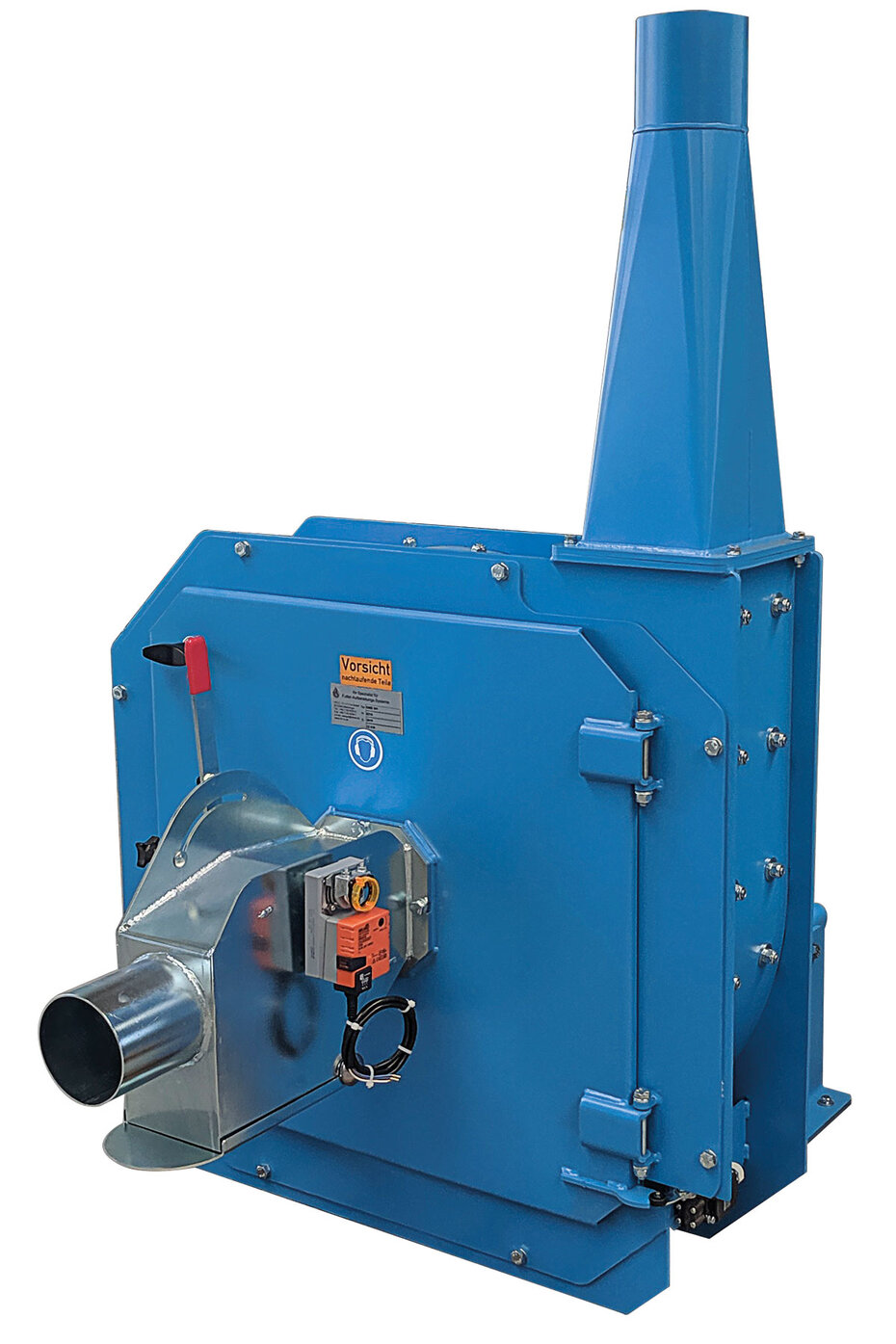 Gebläsemühle GMS 150 mit stufenloser Leistungsregulierung, Fremdkörperabscheider mit Magnet und Sicherheitsschalter