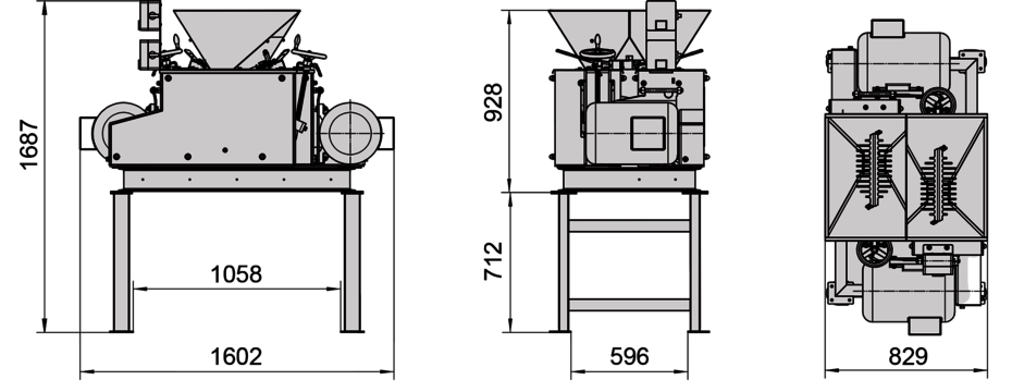 Abmessungen GQ - Twin 2 x 5,5kW