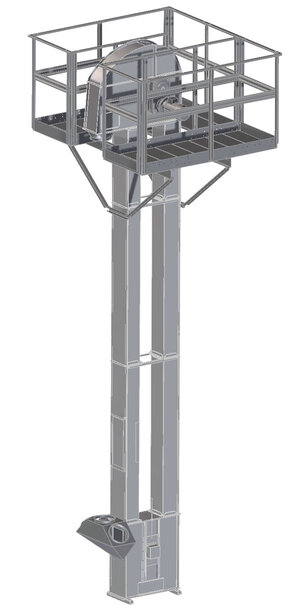 Bedienpodest beidseitig