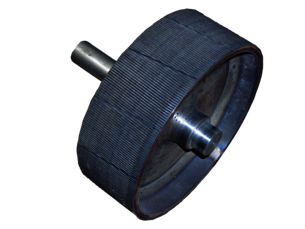 Gehärtete Quetschwalze geriffelt