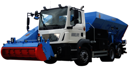 Selbstfahrer SF140S mit Fräse und 3 Schnecken Mischsystem