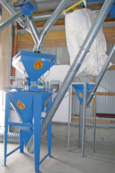 HS75 - 150 in vollautomatischer Mahl- & Mischanlage integriert