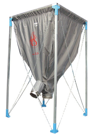 HIMEL UV Stoffsilo mit seitlichem Auslauf zusätzlich