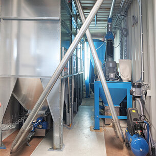 HIMEL mobile Mahl- & Mischanlage in Containerbauweise