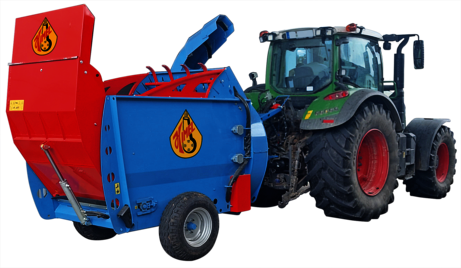 HIMEL Ballenauflöser RSM 1800 Turbomit Zugdeichsel 1,8m breit und Räder