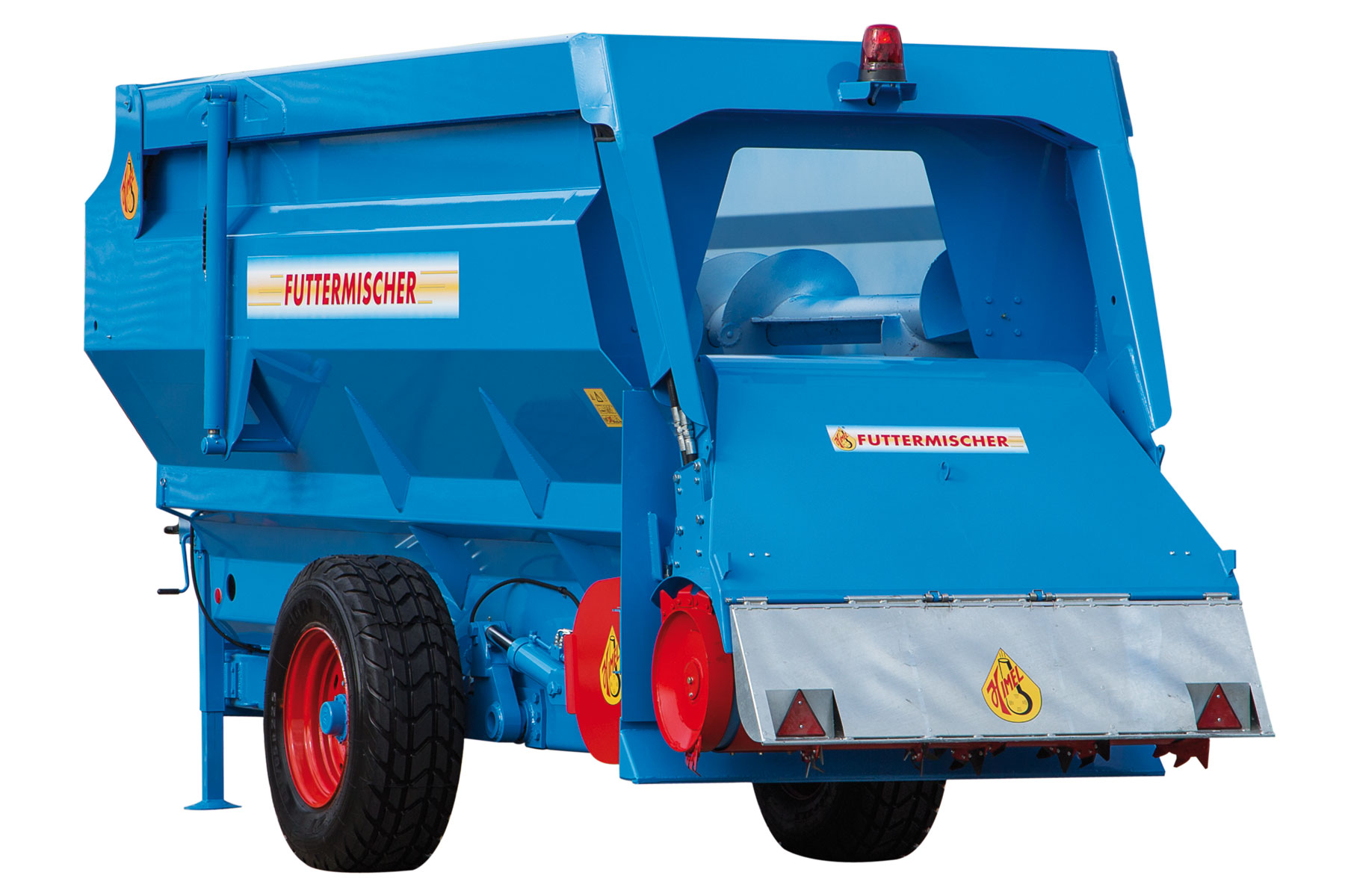 Futtermischer HX, Rückansicht (große Öffnung an der Rückwand)